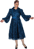 Dorinda Clark 5261 navy blue dress