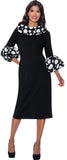Dresses by Nubiano 12151 black polka dot dress