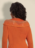 Donna Vinci 13378 orange Knit skirt suit