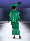 Donna Vinci Knit 13395 green knit dress