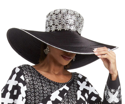 Donna Vinci H13392 black hat