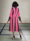 Donna Vinci Knit 13381 pink dress