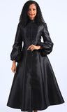 Ella Belle 8601 women's black clergy robe