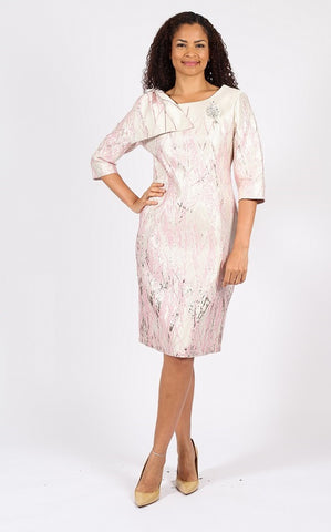 Diana 8762 pink dress