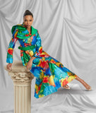 Donna Vinci 12062 multi colored maxi dress