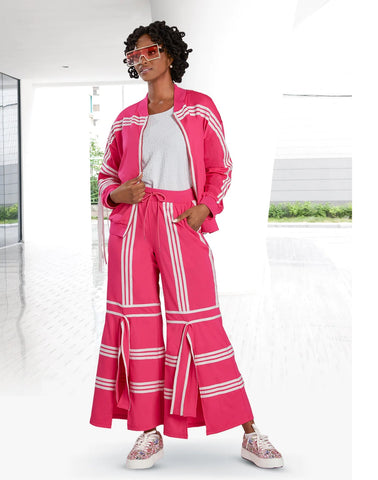 Donna Vinci Sport 21043 pink pant suit