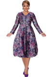 Dorinda Clark 5051 purple dress