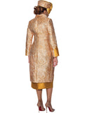 Dorinda Clark 5192 gold dress