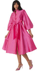 For Her NYC 82341 fuchsia pink maxi dress