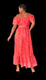 For Her NYC 82376 multi colored maxi dress
