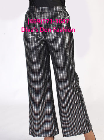 For Her NYC 8812 black embellished pants