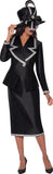 GMI 9872 black skirt suit
