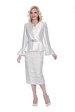 Giovanna G1060 white skirt suit