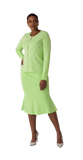Kayla 5321 lime skirt suit