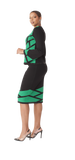 Kayla Knit 5326 emerald skirt suit