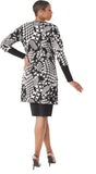 Kayla Knit 5325 black knit jacket dress