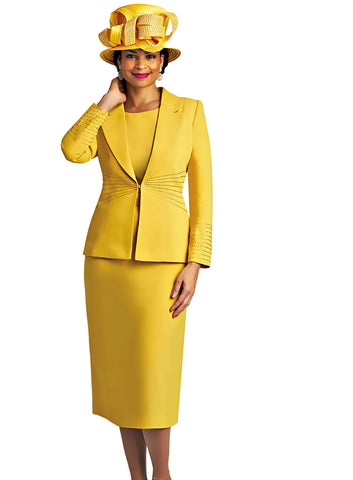 Lily & Taylor 4744 honey skirt suit