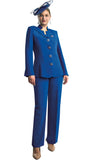 Lily & Taylor 4892 blue pant suit