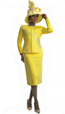 Lily & Taylor 619 yellow skirt suit