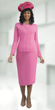Lily & Taylor 770 pink skirt suit