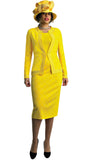 Lily & Taylor 793 yellow skirt suit