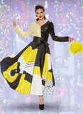 Love the Queen 17501 yellow maxi Skirt 