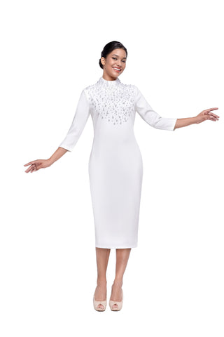 Serafina 6430 off white dress
