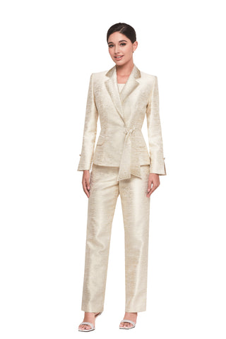 Serafina 7457 gold pant suit