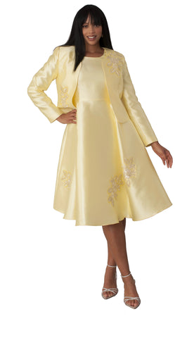 Tally Taylor 4833 yellow jacket dress