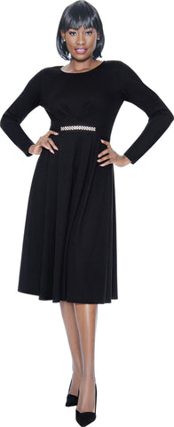 Terramina 7094 black knit dress