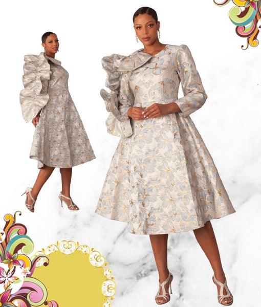 Chancele Dress 9763-Red main image 1