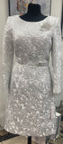 Lily and Taylor 4804 silver dress