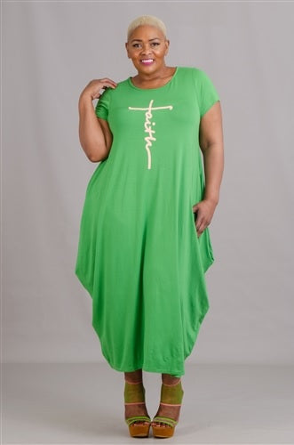 Faith Short Sleeve Knit Dress – Diva's Den Fashion, LLC