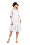 Giovanna D1541 white lace dress