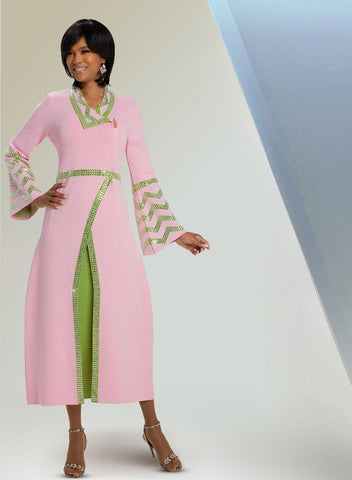 Donna Vinci Knit 13372 bell sleeve knit skirt suit