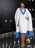 Donna Vinci Knit 13375 white dress