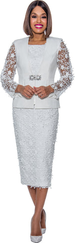 Divine Queen 2023 mesh sleeve skirt suit