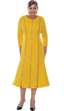 Dorinda Clark 4961 zipper scuba dress