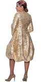 Dorinda Clark 5051 gold dress