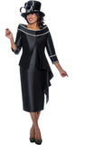 GMI 9683 black skirt suit