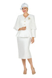 Giovanna G1171 off white skirt suit