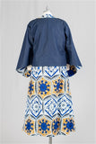 African Print Skirt Set