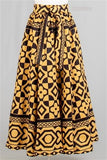 African Print Maxi Skirt
