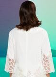 Love the Queen 17466 off white sequins tunic