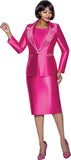Terramina 7023 fuchsia skirt suit