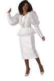 Tally Taylor 4815 white skirt suit