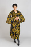 Black African Print Smock Dress