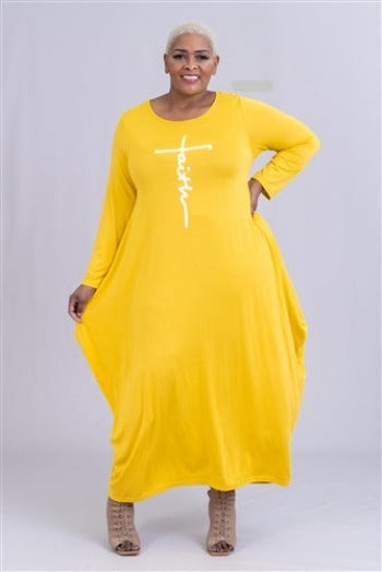 faith maxi dress plus size Faith Knit Maxi Dress