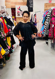 Love the Queen 17118 black pant set
