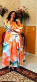 Dresses by Nubiano 100751 orange maxi dress